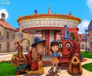 Puzzle Πρωταγωνιστές της ταινίας Dougal - The Magic Roundabout